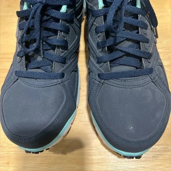 Skechers Flex Sole Work Sneakers Blue 8.5 Alloy Toe‎ - Picture 8 of 9